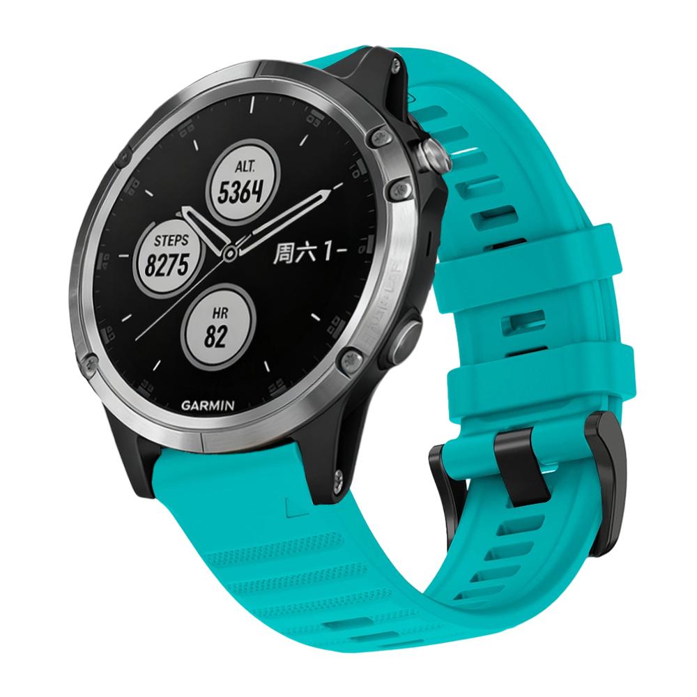 22/26mm Quick Fit Watch Strap for Garmin Fenix 5/Fenix 8Pro 47/51MM Waterproof Silicone Sports Watch Strap for Garmin Fenix 5