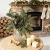 Green plants Christmas pine needles pine cones bouquet home Nordic style ornament living room flower arrangement pine branches decoration artificial