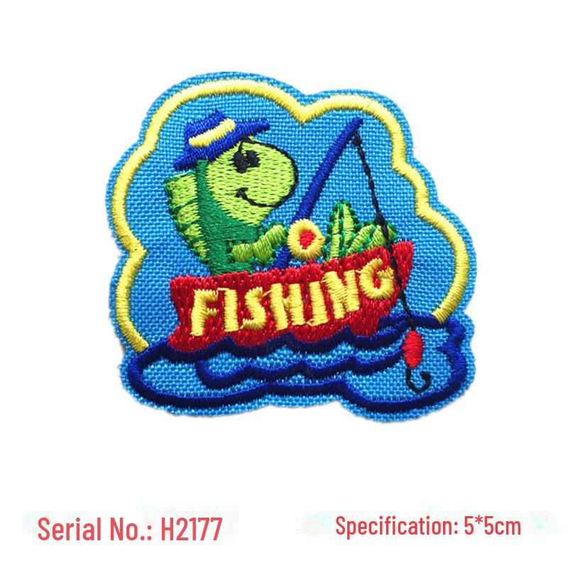 Cartoon Embroidery Patch Set for Clothing: Jeans, Down Jackets, and Repair