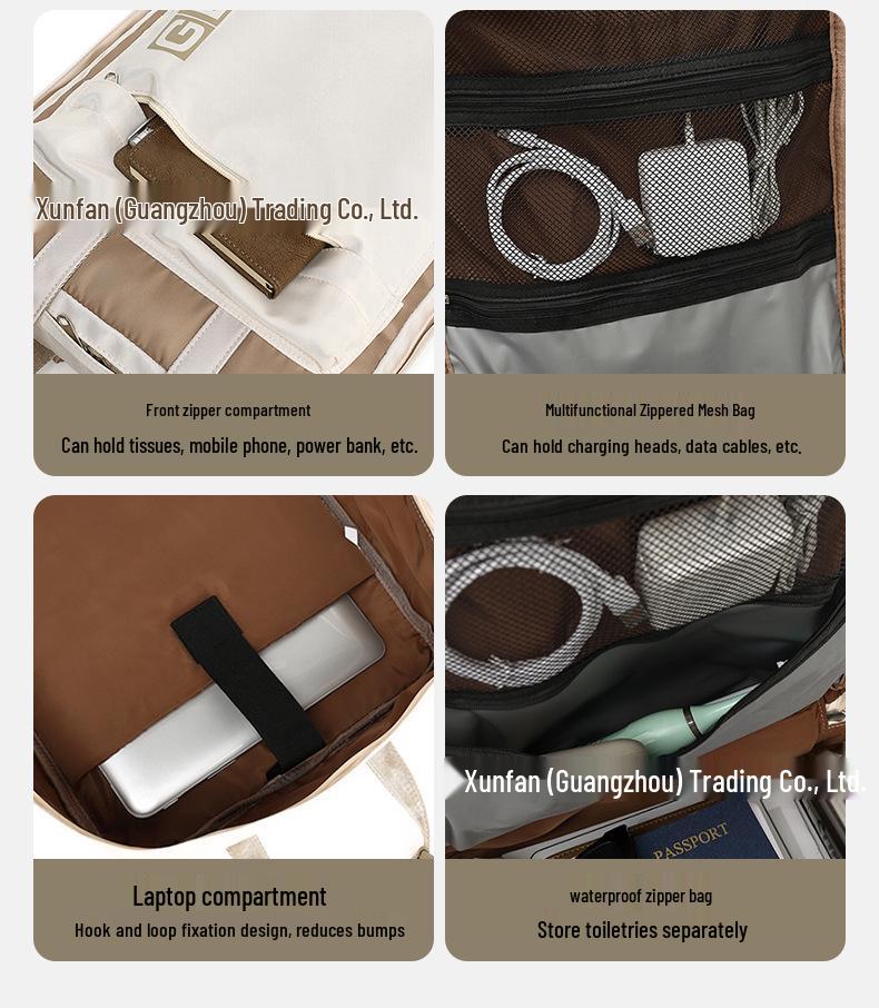 Reise-Rucksack für Damen mit Nass-/Trockenfach, 14-Zoll-Laptopfach, großes Fassungsvermögen für Schule und Pendeln.