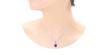 and Me Jewelry Silver Synthetic Ruby Pendant Necklace Carat CZ Entourage 9073 [You Box] 3.5 [Birthstone July]