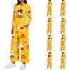 Women's Halloween Print Sweatshirt and Jogger Set, Crewneck Loose Fit with Side Slit Hem
