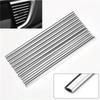 10pcs 7.87 Inches Fit For Car Air Conditioner Outlet, Decorative U-Shaped Molding, Car Styling Door Edge Corner Protector