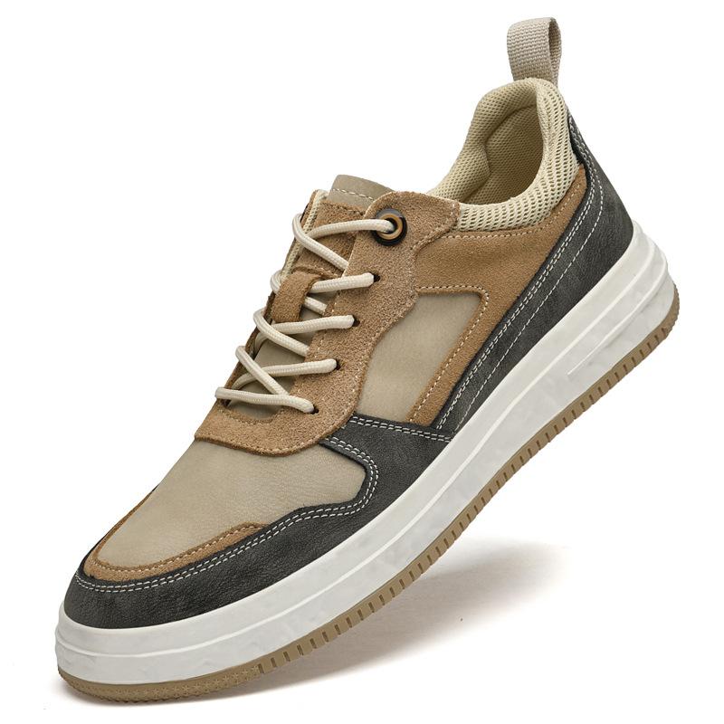 

Men s shoes Korean version trendy shoes breathable British style soft sole fashion retro men s sports shoes casual board shoes 38