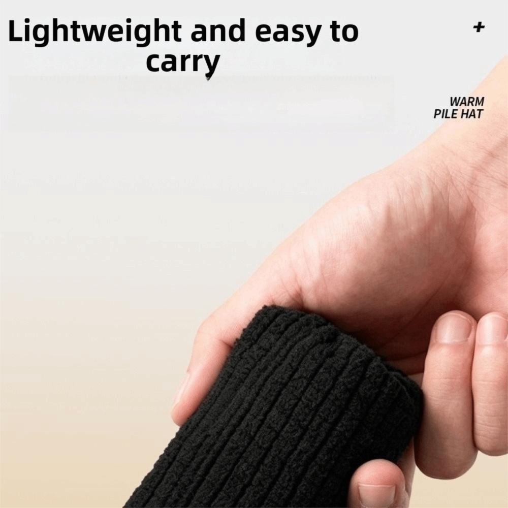 Stretchy Breathable Fleece Waffle Beanie Windproof Skull Cap New Winter Ski Hat Commuting