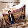 Custom Name Flannel Blanket,Benson Boone Lightweight Warm Bed Blanket For Couch & Holiday Gift