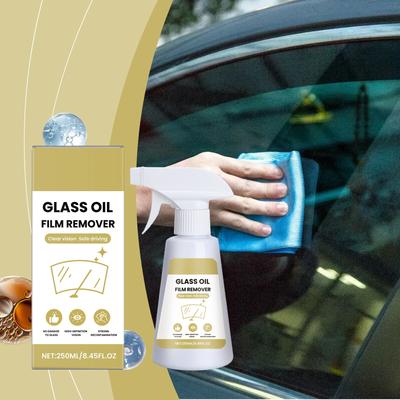 Car Glass Oil Film Remover; Windshield Cleaner; Oil Film Remover Paste; Deep Cleaning Hydrophilic Cleaning Suitable For All Car Models(250ml)