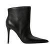Womens/Ladies Leather Stiletto Heel Ankle Boots