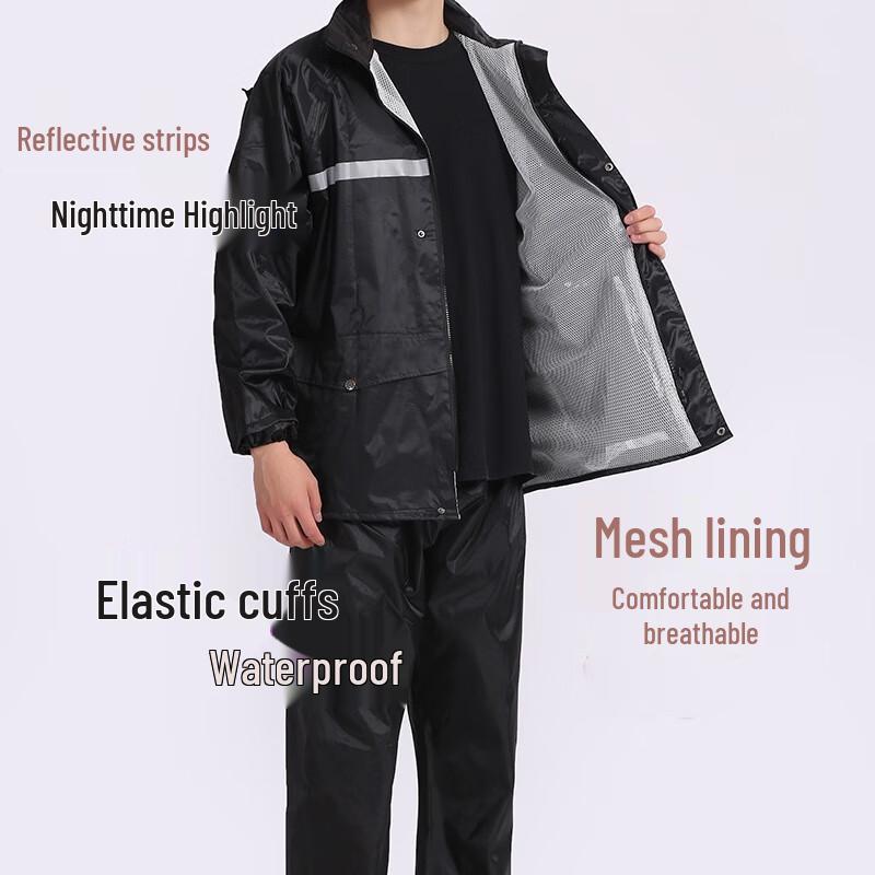 Мужской дождевой костюм OEING Оксфорд с двойным козырьком XL-XXXXL