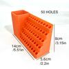 Drill Bits Organizer Toolbox Orange Screw Bit Holder Storage Box Plastic Screwdriver Head Storage Case for Tools Accessories