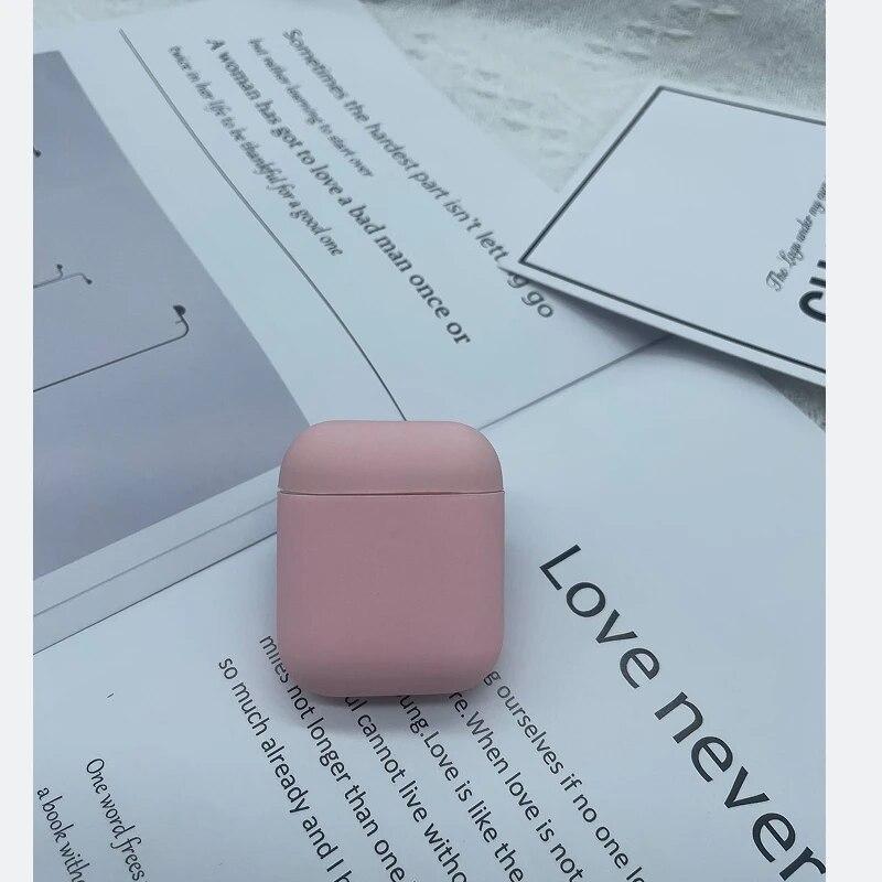 1 STÜCK Geeignet für AirPods 1/2 Split Body Schutzhülle Apple Dünne Drahtlose Bluetooth Kopfhörer Flüssigsilikon Schutzhülle