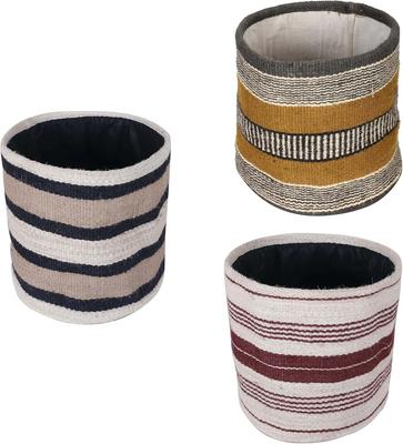 Panier à plantes en jute robuste, panier tissé moderne pour pots de fleurs de 25 cm, jardinières d'intérieur, panier de rangement, décoration rustique pour la maison