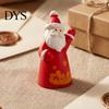 Handmade Craft Accessories 2Pcs Mini Christmas Figurine, Santa Claus Snowman Dolls, DIY for Micro Resin Ornaments Landscape Dollhouse Cake Decor,