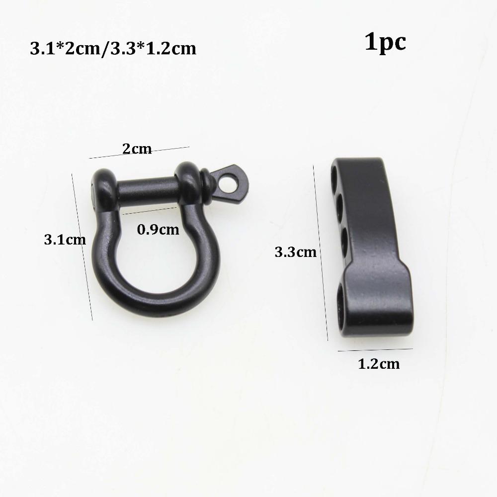 Zinc Alloy Rope Paracord Buckle Survival Bracelets O-Shaped Shackle  Outdoor Accessories