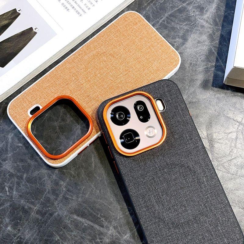 For OPPO Find X9 Pro Case Luxury PU Cloth Magnetic Wireless Charging Protective Back Cover Case For Find X9 X8 Pro X8S+Shell
