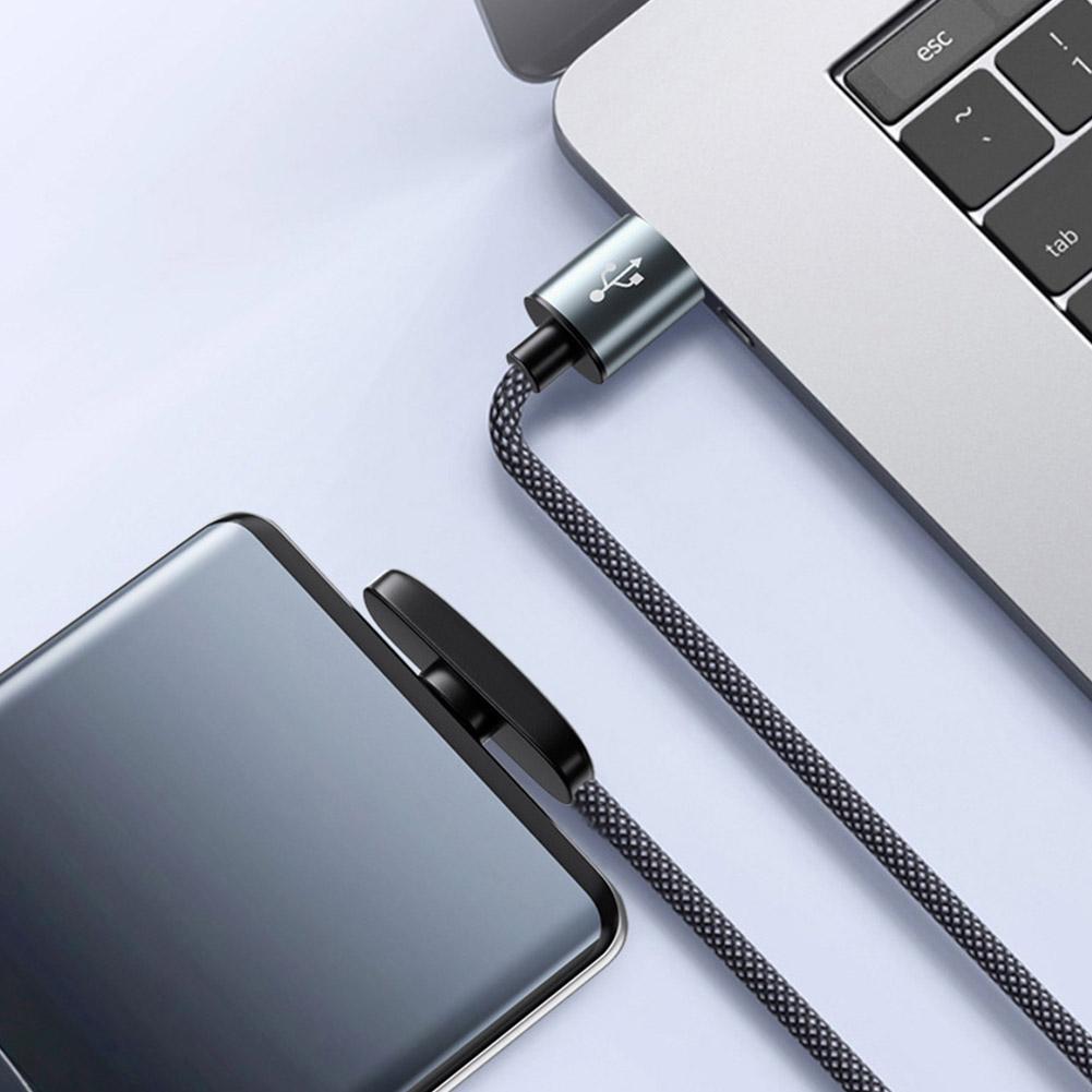 100W Fast Charging Cable Right Angle 90 Degree USB C Type C Data Cord Mobile Cell Phone Fast Charging Data Cable for Samsung MI
