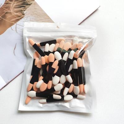 50er-Pack doppelseitige Lidschattenapplikatoren: 5,5/6,5cm Latex Schwamm Make-up und Nailart Blending Sticks