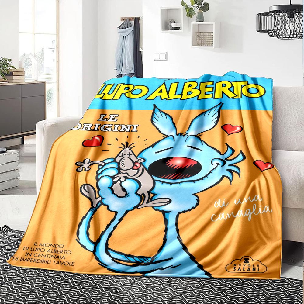 Lupo Alberto Blanket, High quality Comfortable for All Seasons, Home Decor, Warmth and Comfort
