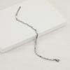 Niche design sense titanium steel melon seed chain bracelet men's versatile light luxury Ins hip-hop street style bamboo leaf plain chain