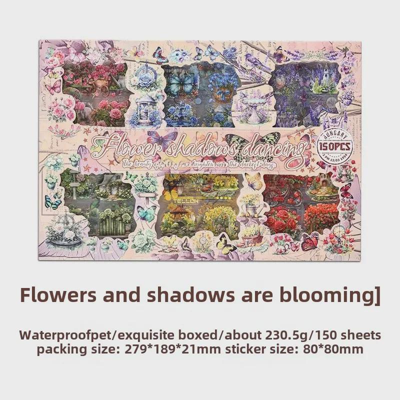 

Набор креативных наклеек «Танцующие цветы в стиле ретро» от Yuezhen — материал для самостоятельного изготовления и наклейки из вырезанной пленки.