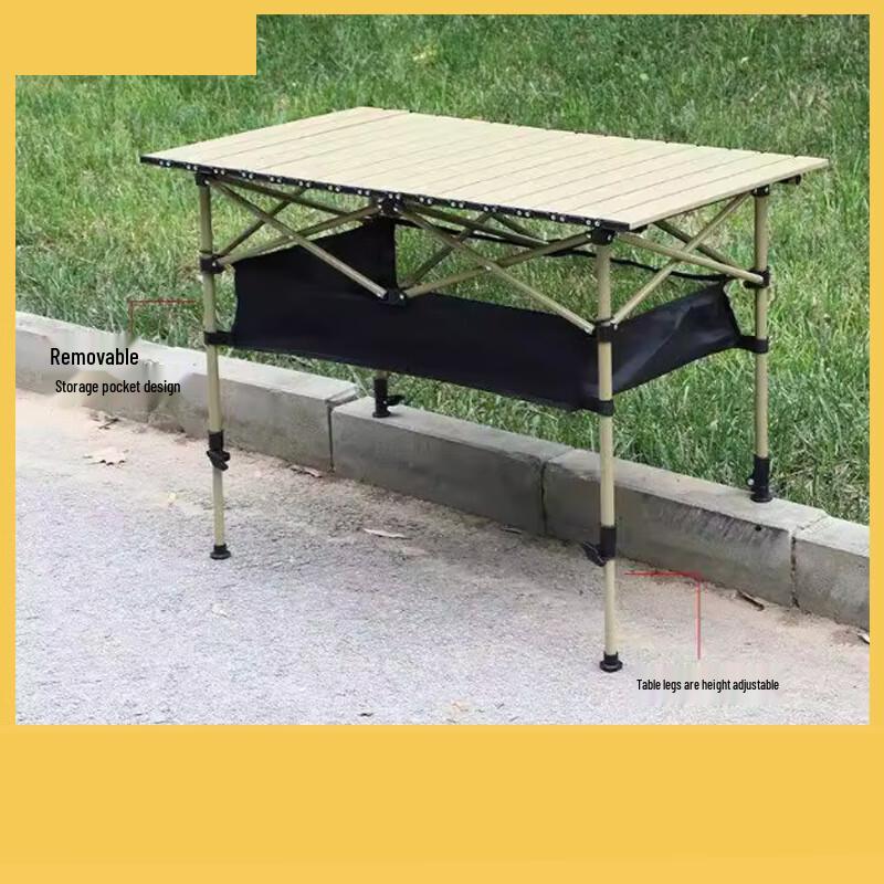 Lin Pan Portable Outdoor Folding Roll-Up Table