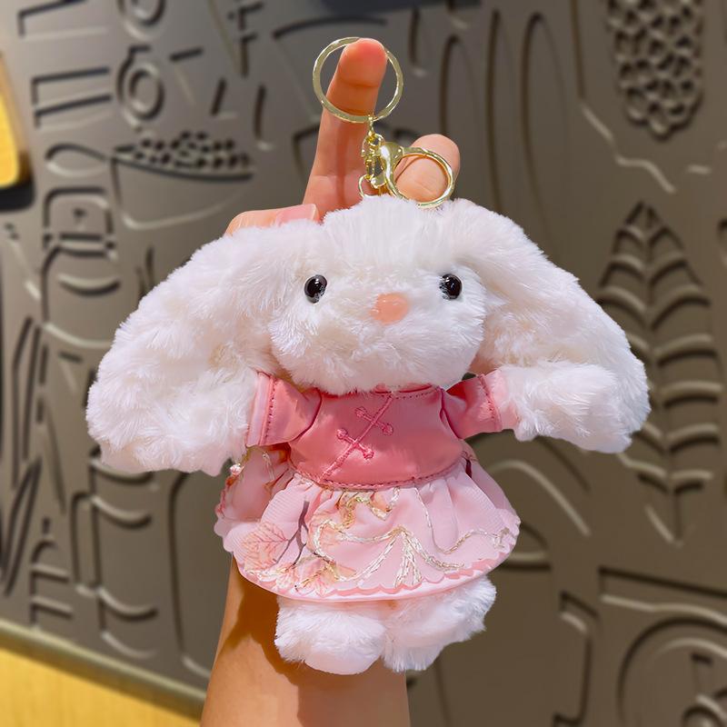 Cheongsam, Little Rabbit, Plush Toy, Keychain, Pendant, Bag, Pendant, Doll