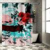 Abstract Colorful Shower Curtain Unique Modern Design for Bathroom Decorations