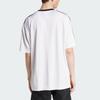 Adidas Originals Adicolor Jacquard Loose Striped Pullover T-Shirt Unisex Tops White Black JW5877