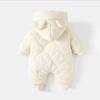 Winter Baby Outwear Clothing Fur Lining Warm Toddler Girl's Boy's Rompers Cartoon Bear Infant Jumpsuit