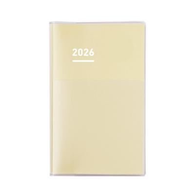 KOKUYO Jibun Techo Diary 2026 Monthly/Weekly Planner, A5 Slim, Butter Yellow, Ni-JCD1Y-26, Starts November 2025