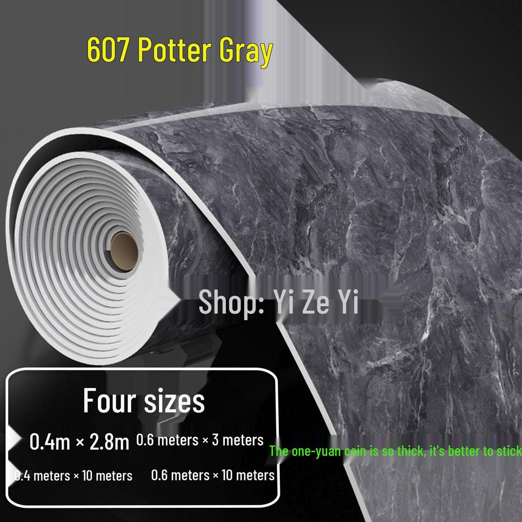 Self-Adhesive Waterproof Marble-Look Wall Panels - Imitation Tile Wallpaper for TV Backgrounds