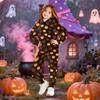 Toddler and Kids Fashion Hooded Halloween Print Set with Pockets for Boys Girls