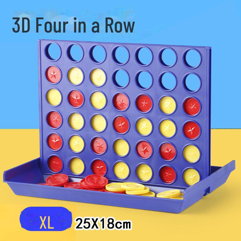 

Детская 3D логическая игра-головоломка «Четыре в ряд» (Вертикальный Гобанг) для возраста 3-12 лет