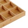 Wooden Serving Tray Multi Compartments Divided Food Serving Plate for Home Restaurants Sushi Hot Pot Dishes