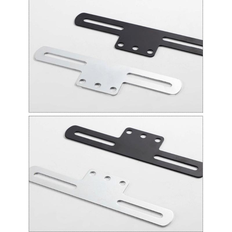 Easy Installation Secure Adjustable Motorbike Tail Light License Plate Frame Mount Support with Rear Illumination Mount