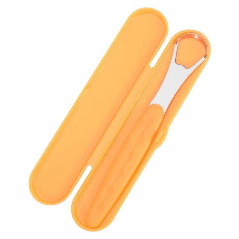 

Tongue Scraper Copper Oral Cleaner Brush Fresh Breath Cleaning Coated Tongue Toothbrush Oral Hygiene Care Tools