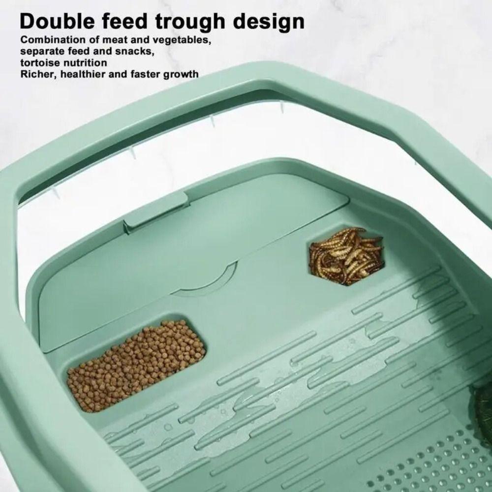 Detachable Turtles Tank Aquarium Widen Tortoise Habitat Turtle Tank Container  Hermit Crab Resting