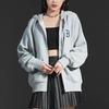 MLB Casual Classic Letter Zip Hoodie Jacket Unisex jackets Light-Gray 3ATRB0426-43MGS
