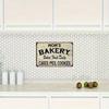 1pc Vintage Metal Bakery Sign 8x12in Funny Mom Gift Rustic Kitchen Wall Decor