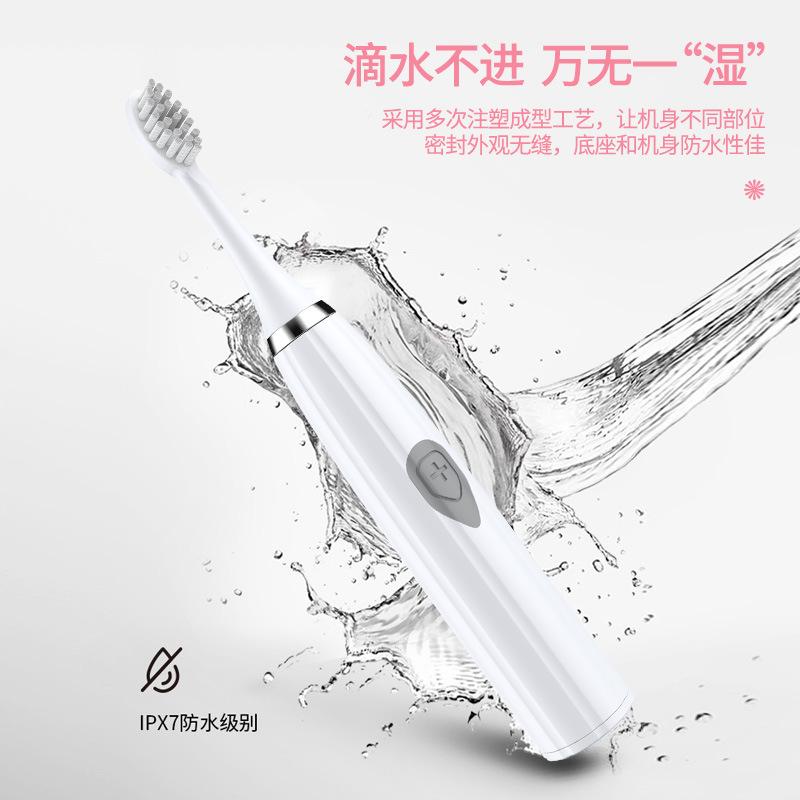 Blue Rechargeable Electric Toothbrush Electric Toothbrush Universal for Adults and Children New Bristled Rechargeable Toothbrush