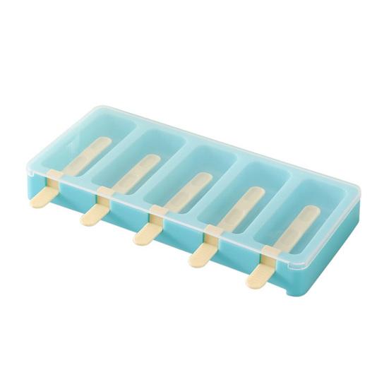 Eisform, Stapelbarer Eis am Stiel Hersteller mit Deckel, BPA-Freie Leicht zu Lösende Plastik Eis am Stiel Form für Selbstgemachten Joghurt
