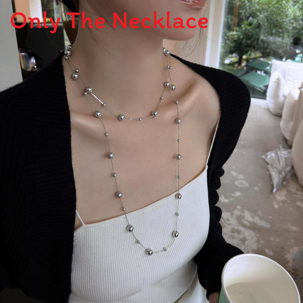 Tiger Eye Stone Multilayer Geometric Necklace With Beaded Chain For Women And Men