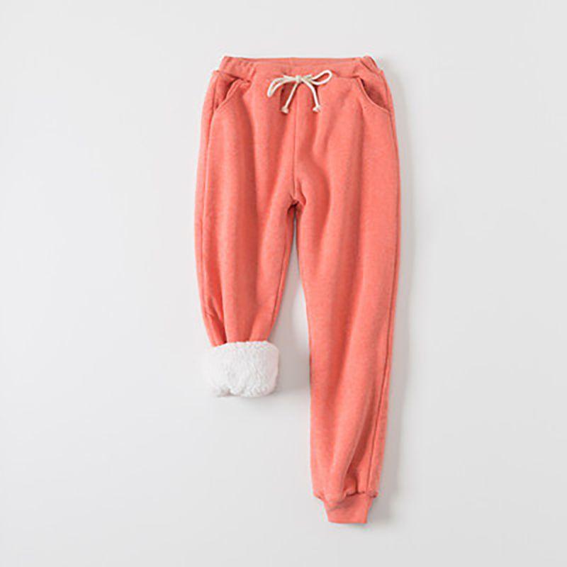 Womens Warm Sweat Pants With Ultra Soft Sherpa Lined Faux Fleece For Cold Weather