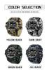 Mode Marque SANDA 3359 Camo Style G Militaire Sportif Hommes LED Numérique Sport Extérieur Chronomètre Électronique Étanche Montre Décontractée