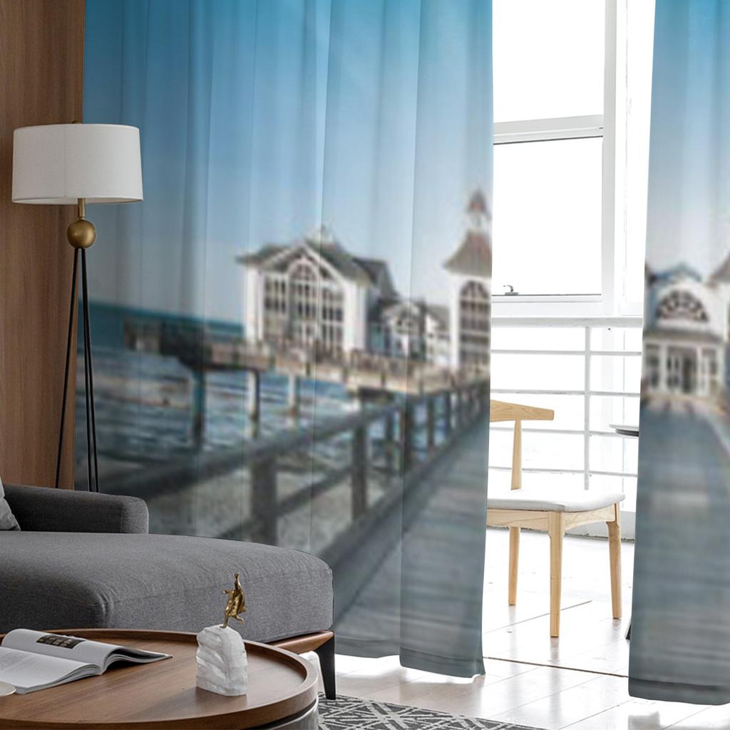 Berühmtes Haus Insel Rügen In Deutschland Chiffon Transparente Vorhänge Wohnzimmer Schlafzimmer Fenster Voiles Tüllvorhang