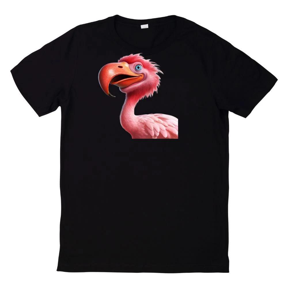 T-Shirt Lustiges Gesicht Flamingo Motiv L