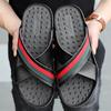 Brand Men's Slippers Fashion Leather Sandals Cross Strap Beach Water Shoes Men High Quality Slippers Summer Comfortable Big Size