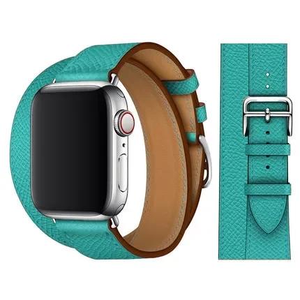 Genuine Leather Bracelet Strap For Apple Watch Band 45mm 49mm 41mm 44mm 42mm 46mm Leather Wristband iWatch Ultra 11 10 9 8 7 6 5
