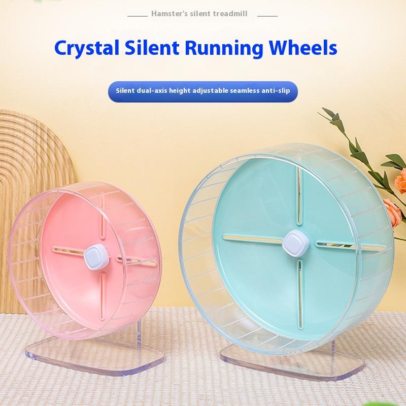 Hamster Running Wheel Ultra-quiet Roller Bracket Large Roller Running Ball Toy Summer Landscaping Toy Small Pet