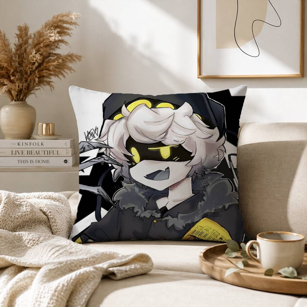 Horror Anime Murder Drones Pillow Case for Sofa Living Room Home office Decor Protective Cover